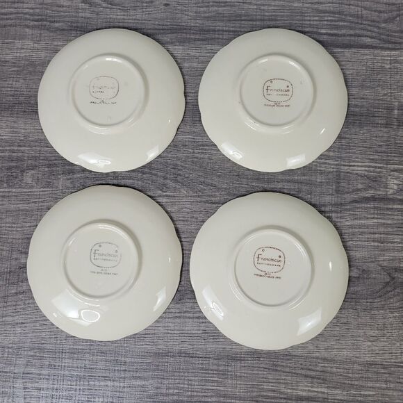 Franciscan Desert Rose Ovensafe Tea Cup 5.5" Saucer 4-Piece Set - Picture 2 of 3